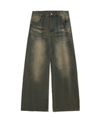Denim Wide Casual Jeans - DRIPIOT