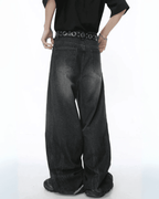 New Chic Abraded Jeans - Color: Black - DRIPIOT