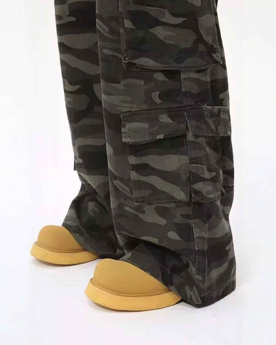 Niche Camouflage Multi-pockets Pants - Color: Camouflage - DRIPIOT