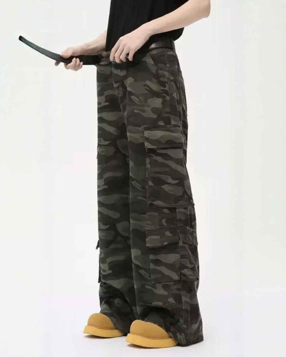 Niche Camouflage Multi-pockets Pants - Color: Camouflage - DRIPIOT