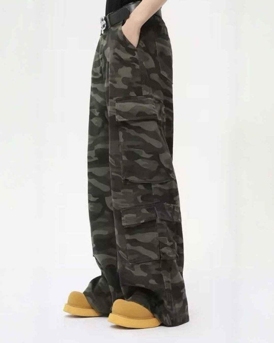 Niche Camouflage Multi-pockets Pants - Color: Camouflage - DRIPIOT