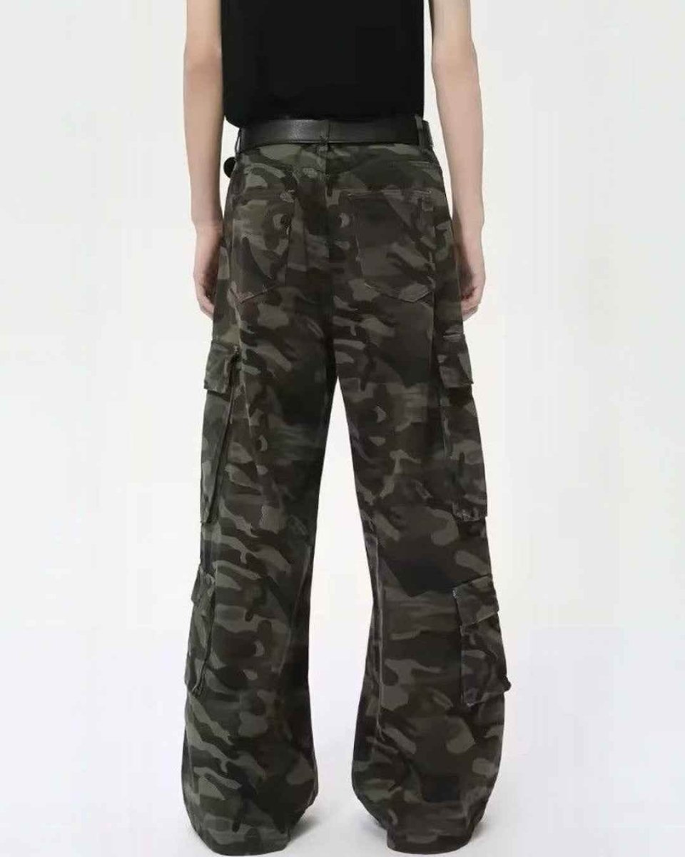Niche Camouflage Multi-pockets Pants - Color: Camouflage - DRIPIOT