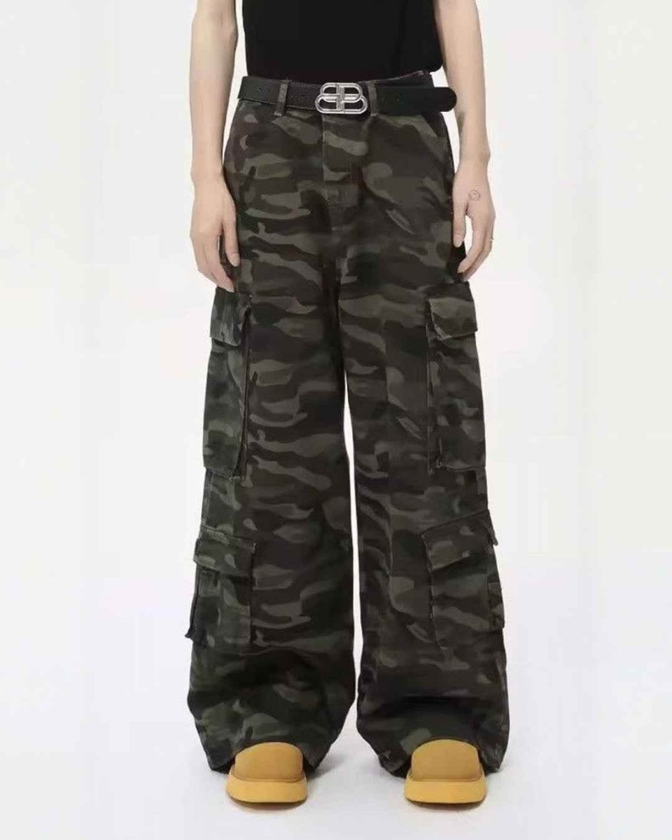 Niche Camouflage Multi-pockets Pants - Color: Camouflage - DRIPIOT