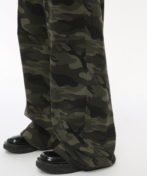 Washed Camo Loose Jeans - Color: Camouflage - DRIPIOT