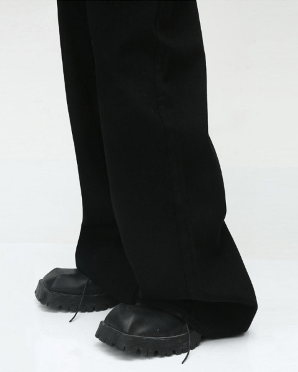 Washed Dark Loose Jeans - Color: Black Solid - DRIPIOT