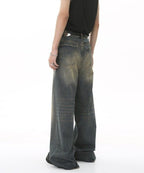 Washed Gradient Loose Jeans - Color: Rustlight - DRIPIOT