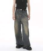 Washed Gradient Loose Jeans - Color: Rustlight - DRIPIOT
