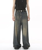 Washed Gradient Loose Jeans - Color: Rustlight - DRIPIOT