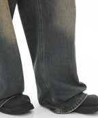 Washed Gradient Loose Jeans - Color: Rustlight - DRIPIOT