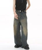 Washed Gradient Loose Jeans - Color: Rustlight - DRIPIOT